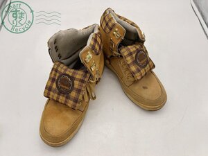 BA0704465　▼ TIMBERLAND ティンバーランド ショートブーツ 10W ブラウン 47574 ハイカット ファッション 現状品 中古品