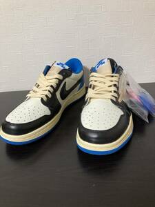 新品未使用　Travis Scott Fragment Nike Air Jordan 1 Low OG SP "Military Blue" 27.5cm DM7866-140