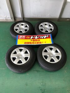 大田原店★中古タイヤSET 4本★トヨタ純正スチール 15インチ6J★ダンロップ SP175N 195/80R15★ハイエース/レジアスエースなど