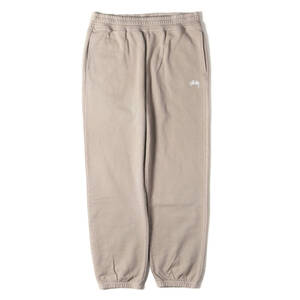 新品 STUSSY ステューシー パンツ サイス:XL 23SS 製品加工 ストックロゴ スウェット パンツ (STOCK LOGO PANT) サンド ボトムス ズボン