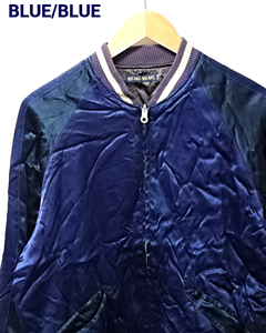 1(S)【BLUE/BLUE リバーシブルスカジャン Blue/Navy Brown ブルー/ブルー スカジャン ブルゾン ジャケット ブルー/ネイビー ブラウン】