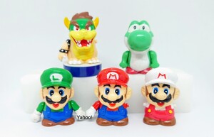 当時物 スーパーマリオ F・Bコレクション フィギュア 5種セット Nintendo mario 任天堂 ヨッシー ルイージ マリオ クッパ Bowser YOSHI FB