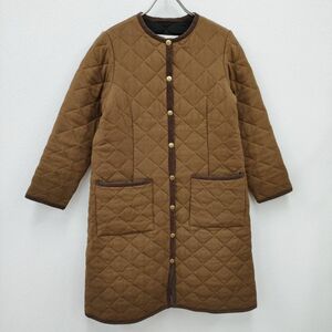 Traditional Weatherwear ARKLEY LONG ウールキルティングノーカラーロングコート トラディショナルウェザーウェア 3-0907A 221421