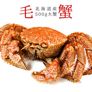 ボイル 毛がに 500g (北海道産特大毛蟹)このケガニ安いですが訳ありではありません(冷凍毛ガニ)蟹味噌三大蟹の1つのけがに