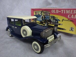 J2 当時物 SSSインターナショナル OLD TIMER CAR クラシックカー ブリキ 日本製 フリクション 動作品 自動車