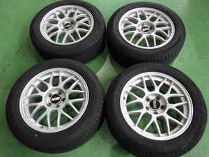 BBS RG363 タイヤホイール4本 17インチ 7.5J +35 5穴 PCD114.3 ルマン5 225/55R17 【管理番号 2190 RB8-701】中古 【大型商品】