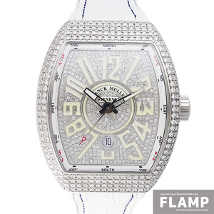 FRANCK MULLER フランクミュラー ヴァンガード アフターダイヤモンド V45SCDT カスタム メンズ 腕時計【中古】