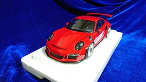 1/18 Porsche 911 GT3 RS GUARDS RED / SILVER WHEEL Autoart 78165 ポルシェ 991 ガーズレッド