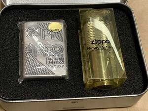 1995製 携帯灰皿付き　ロゴ柄　ZIPPO　USED美品