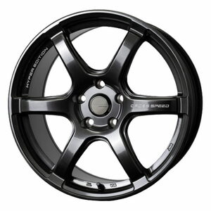 YOKOHAMA ADVAN dB V553 215/45R18 CROSS SPEED RS6 ブラック 18インチ 7.5J+48 5H-114.3 4本セット