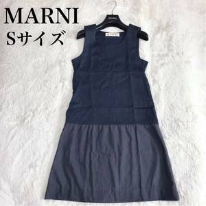 MARNI マルニ ワンピース ジャンパースカート ノースリーブ 切り替え