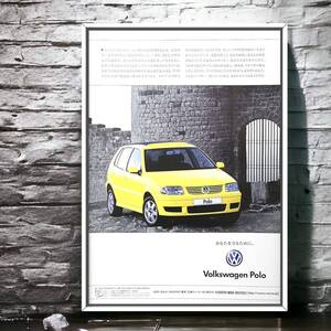 当時物 VW 3代目 ポロ 広告 / ポスター カタログ ポロ3 ポロⅢ polo3 poloⅢ 6N 後期 フォルクスワーゲン Polo GTI 中古 マフラー ホイール