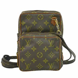 本物 ルイヴィトン LOUIS VUITTON LV ミニアマゾン モノグラム ショルダーバッグ ポシェット ブラウン M45238