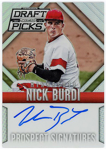 YANKEES右腕▲NICK BURDI/2014 PANINI PRIZM PERENNIAL DRAFT PICKS直書サインPROS PRIZM版!