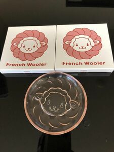 ミスタードーナツ　フレンチウーラー　French Wooler　ガラス　小皿　2枚セット　ノベルティ