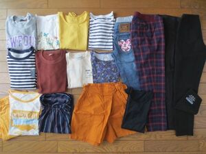 ☆小学生　女の子　洋服　16点　セット　まとめ売り　140cm　ユニクロ、GU、H&M、MPS