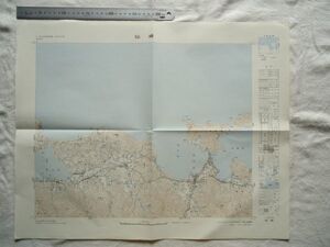 【古地図 昭和40年代】『仙崎』五万分一地形図山口14号 昭和41年発行【鉄道 山陰本線 美祢線 油谷町 日置村 長門市 三隅町 青海島黄金洞】