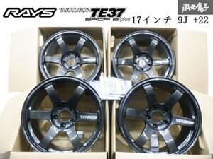 ● 【未使用】RAYS レイズ VOLKRACING ボルクレーシング TE37 SAGA S-plus 17インチ 9J +22 114.3 5穴 5H ホイール 4本 R32 GT-R JZA80 棚