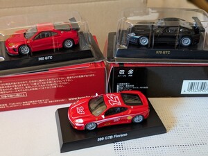 京商 1/64 Ferrari フェラーリ 360 GTC 575 GTC　おまけ 430 Challenge