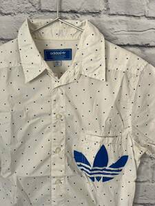 アディダス adidas 三つ葉デザイン半袖シャツ XSサイズ 中古