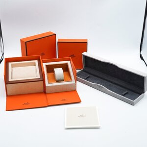 1円 美品 HERMES CASE エルメス ケース まとめ 3点セット 時計用 空箱 BOX 内箱 外箱 付属品 ブランド ウォッチケース 120420241217