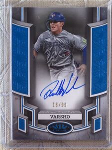 2024 Topps Tier One Break Out Autographs Blue Foil #BOADV Daulton Varsho 16/99