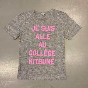 ☆KITSUNE キツネ☆JE SUIS ALLE AU COLLEGE KITSUNE プリント　Ｔシャツ