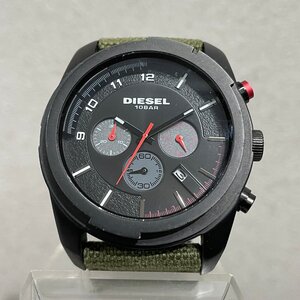 【31】DIESEL DZ-4189 クロノグラフ ディーゼル 黒文字盤 腕時計 クォーツ メンズ 中古品 不動品 不動原因不明