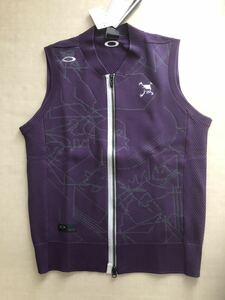 送料無料◆新品◆オークリー SKULL VECTOR SWEATER VEST◆(M)◆FOA404231-81E◆OAKLEY・フルジップ ベスト