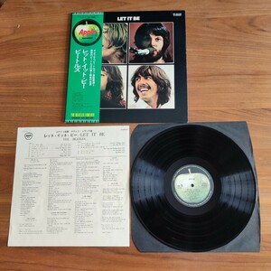 LP 帯付き 美盤 THE BEATLES FOREVER LET IT BE レット・イット・ビー ビートルズ STEREO AP-80189 東芝EMI㈱