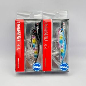 メガバス オニマル 鬼丸 20g 2個セット 未開封 G BLACK RAINBOW & GLX BLUPIN RAINBOW ONIMARU MEGABASS サーフ シーバス