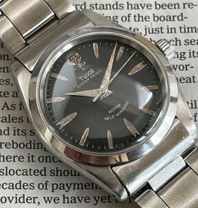 TUDOR OYSTER 7964 Black Dial Automatic チュードル オイスター デカバラ デカ薔薇 黒文字盤 ブラックダイヤル 巻き込みブレス