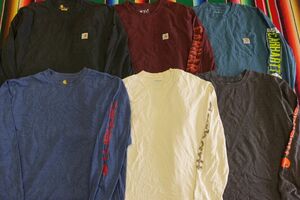 PICK-LST33 カーハート Carhartt 長袖 プリント ロンT￥1～ビンテージUSA古着卸セット業者まとめ売り