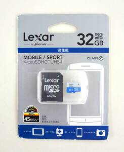 Lexar レキサー microSDHCカード 32GB CLASS10 LSDMI32GBBJP300A 韓国製 並行輸入品 保管品 未開封品