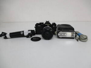 中古 カメラ Nikon ニコン FM2 / Zoom-NIKKOR 43~86mm 1:3.5 フィルムカメラ / HAKUBA 卓上トライポット / kako-77 ※動作未確認 ／C