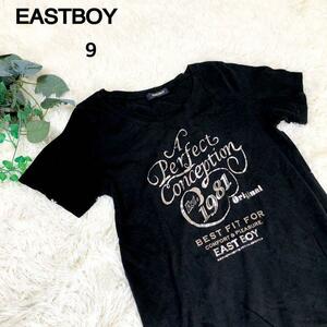 EASTBOY　イーストボーイ　プリントTシャツ　ブラック　シルバー　９　レディース　女性用　プチゴージャス　