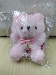 HappyBirthdayPastelBear　ハッピーバースデーパステルベア　october　10月　ボールチェーン付きぬいぐるみ　ピンクトルマリン　未使用品