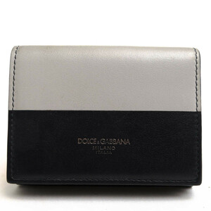 DOLCE＆GABBANA ドルガバ 財布 AK960 BP2525 P.FOGLIO FRENCH FLAP 牛革 カーフ 小銭入れあり 三つ折り バイカラー