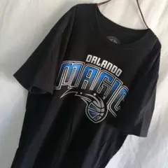 NBA オーランド・マジックビッグロゴ　半袖　tシャツ 黒　バスケットボール