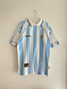 A8/187★レア★イングランド製★コパ アメリカ Copa America 1997★アディダス adidas アルゼンチン代表 ARGENTINA 97 Home ユニ 正規品☆L