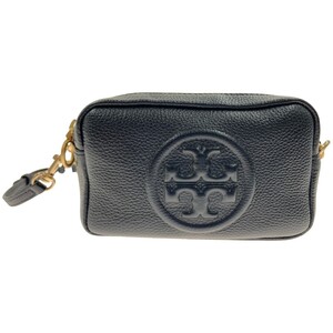 〇〇 TORY BURCH トリーバーチ レザー ショルダーバッグ 55691 ブラック やや傷や汚れあり