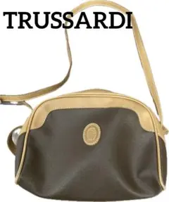 TRUSSARDI トラサルディ ショルダーバッグ ダークブラウン ベージュ