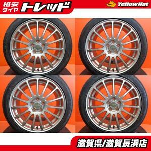 プリウス インプレッサ 中古 エコフォルム 17インチ 5H-100 新品 AS S01 215/45R17 2023年製 4本セット 夏タイヤ レガシィ PRIUS