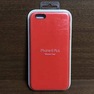 iPhone6Plus 純正 シリコン ケース スマホ 携帯 保護 背面 レッド Apple iPhone X アイフォン スマホケース