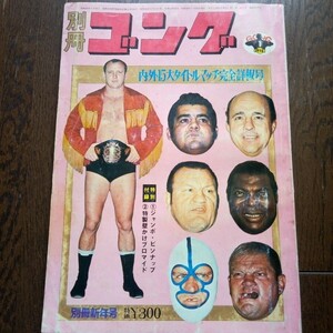 別冊ゴング1973年1月号　内外15大タイトルマッチ完全詳報号