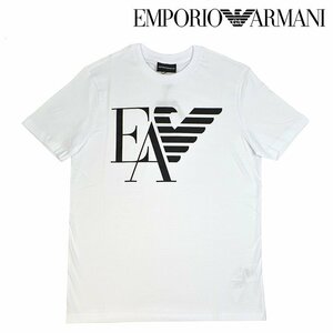 【新品未使用】 EMPORIO ARMANI エンポリオアルマーニ ロゴTシャツ 半袖シャツ クルーネック 白 ホワイト Sサイズ