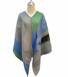 極美品　ISSEYMIYAKE PLEATSPLEASE プリーツプリーズ　イッコウタナカ　IKKOTANAKA マダムT ストールショール