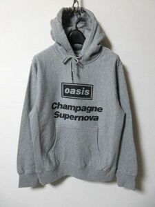 新品 別注 ADAM ET ROPE アダムエロペ × oasis オアシス Champagne Supernova スウェット パーカー M グレー