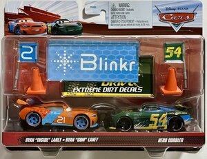 マテル カーズ ライアン インサイド レイニー ＆ ハーブ・カーブラー ミニカー MATTEL CARS RYAN "INSIDE" LANEY & HERB CURBLER