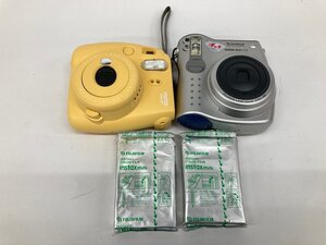 FUJIFILM 富士フィルム instax mini チェキ フィルムカメラ 2点 おまとめ フィルム付き【DABDD045】